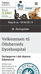 Mobile Screenshot of odsherreds-dyrehospital.dk